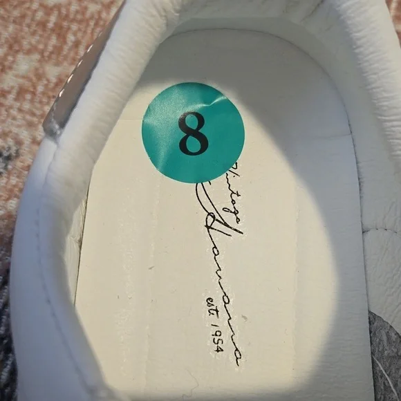 Vintage Havana White and Silver Sneakers - Picture 7 of 10